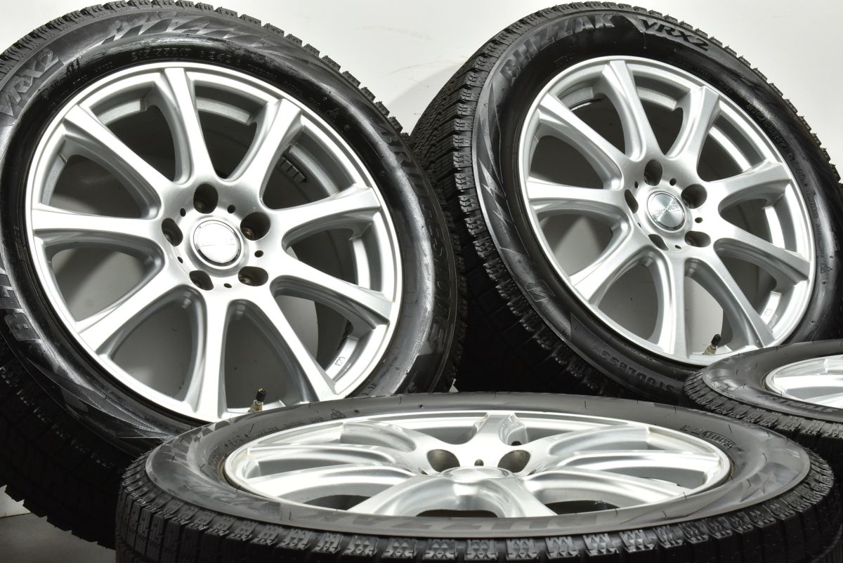 製 超バリ溝 スタッドレス付 DUFACT 17 in 7 J 48 114 3 ブリヂストン ブリザック VRX 2 215 55 R カムリ エスティマ オデッセイ