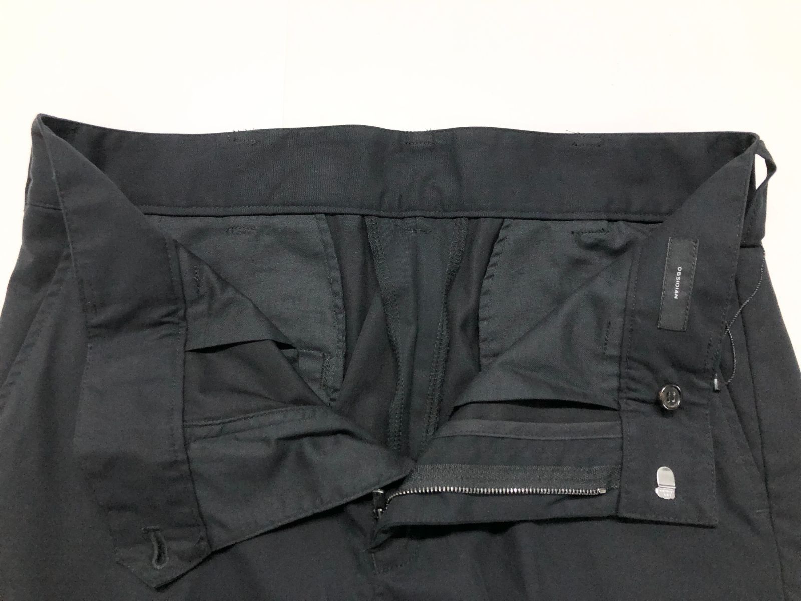 新品未使用 OBSIDIAN(オブシディアン) テーパードパンツ M ブラック