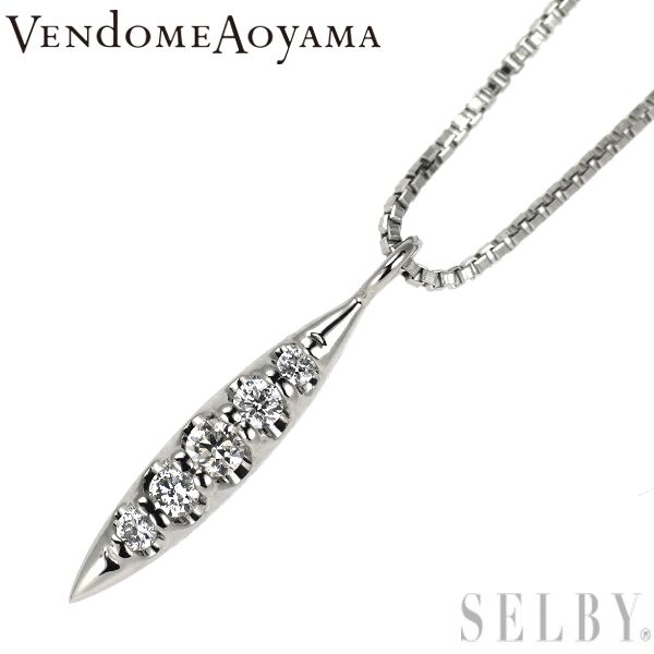 ヴァンドーム青山 Pt950/ Pt850 ダイヤモンド ペンダントネックレス