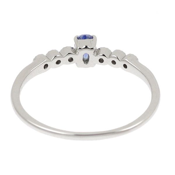 新品 Pt950 アメリカ サンベニト産ベニトアイト ダイヤモンド リング