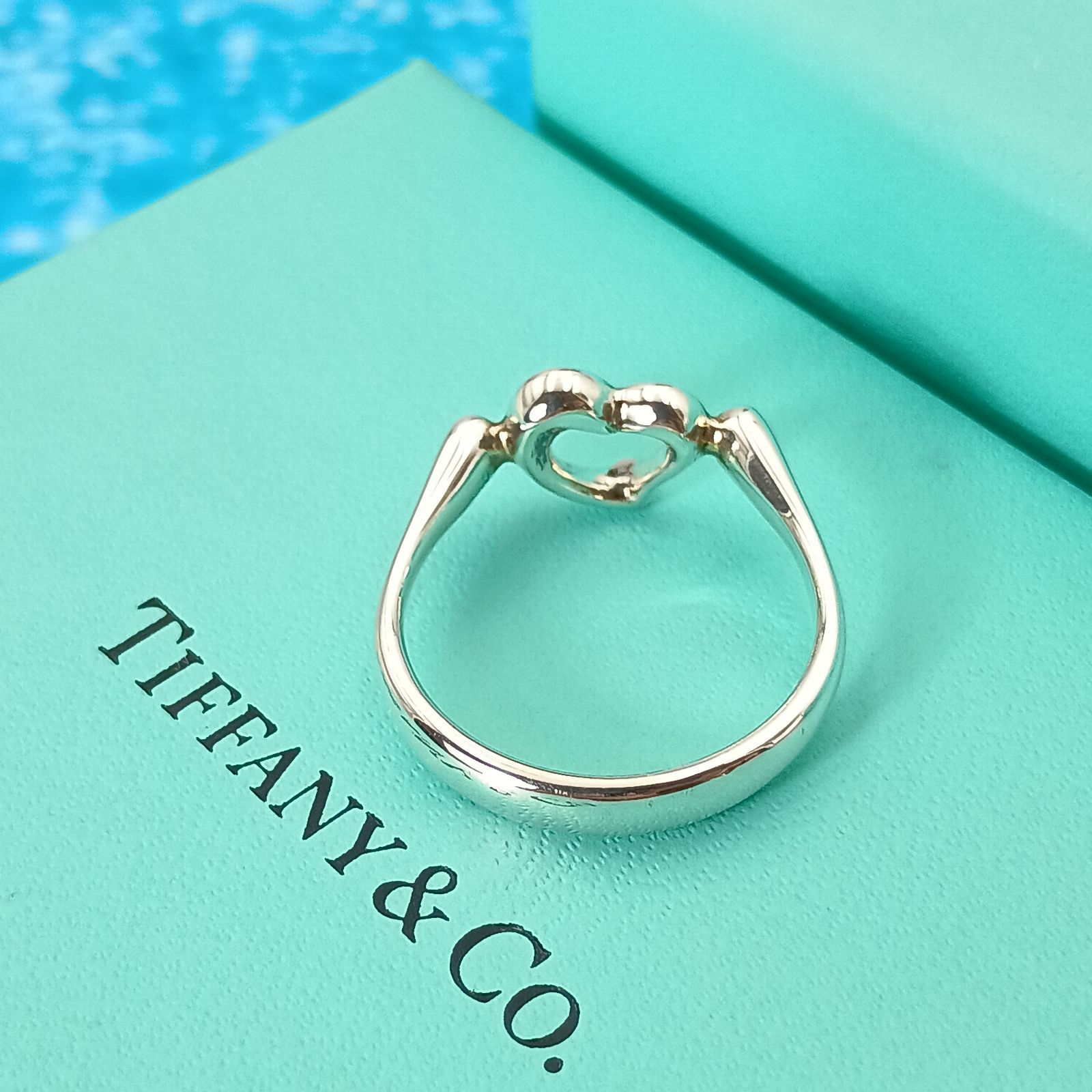 TIFFANY&Co. ティファニー 14号 オープンハート リング 指輪