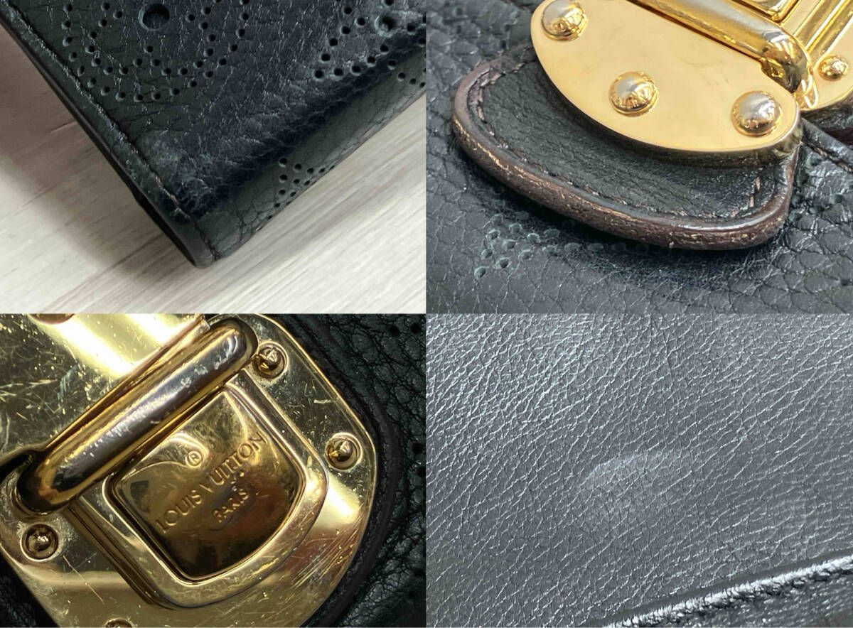 LOUIS VUITTON ルイヴィトン モノグラムマヒナ ポルトフォイユアメリア 長財布 TN 0171 M 95549 ブラック 長財布 小物 メンズ