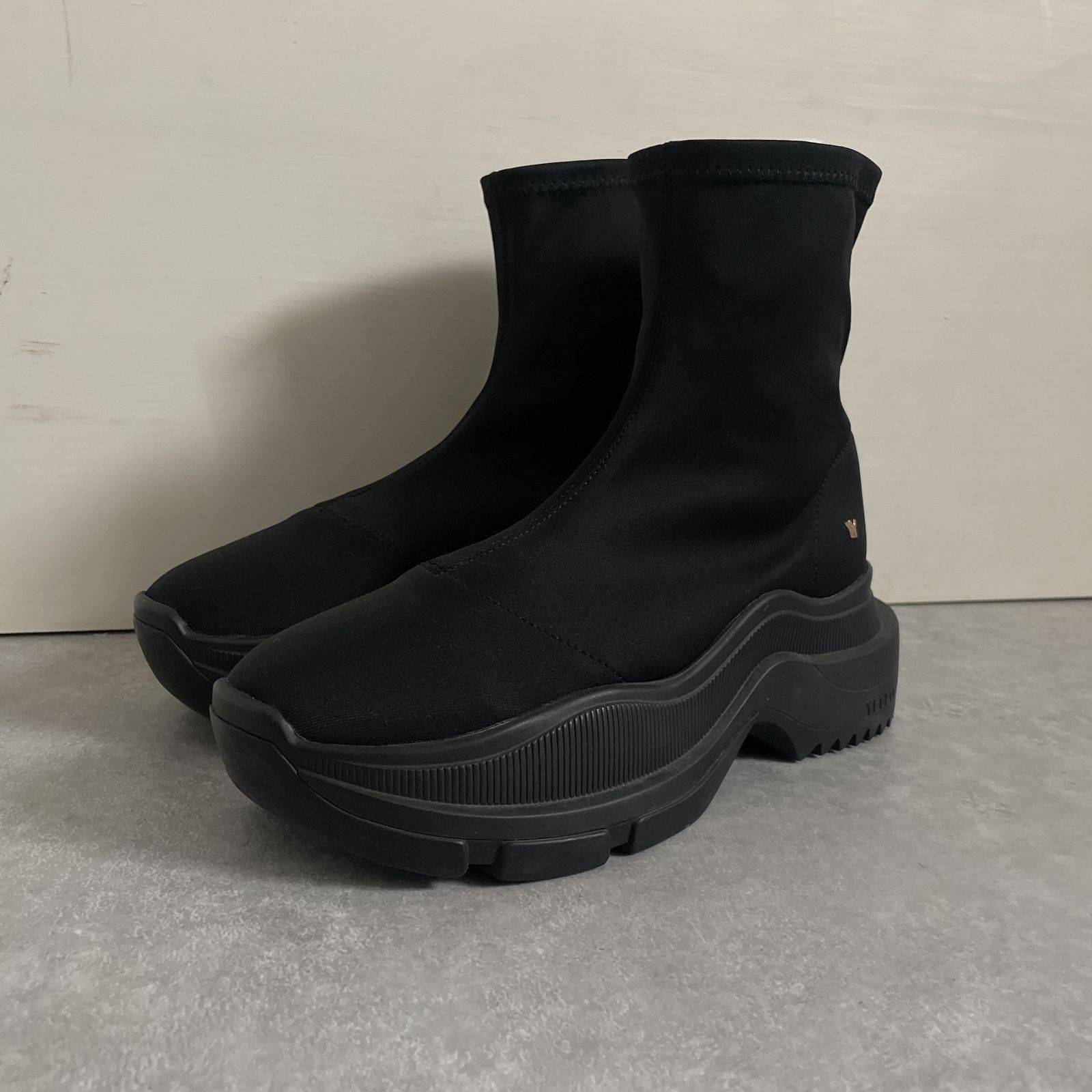 未使用近い/YELLO/ブラック/NO.0 SHORT BOOTS/Lサイズ 未使用近い/YELLO/ブラック/NO.0 SHORT BOOTS/Lサイズ 未使用近い