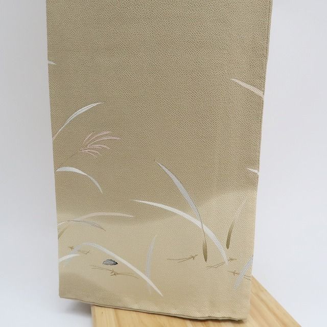 ✾まめ藤✾m761＊正絹 金駒刺繍 紅葉 手縫い仕立て 訪問着 - メルカリ