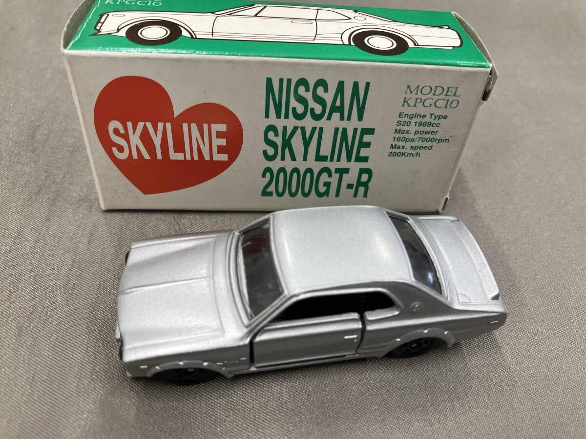 トミカ ニッサン スカイライン HT 2000 GT R レーシング 銀 シート 黒 1 HNホイール イケダ特注 トミー