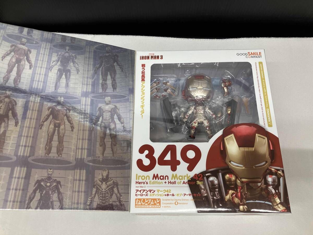 美品 未開封品 ねんどろいど 349 アイアンマン3 マｰク42 ヒｰロｰズ