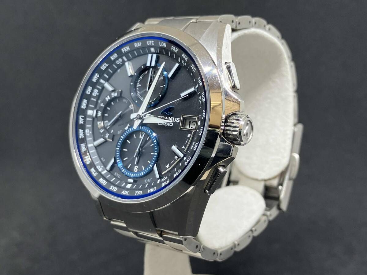 CASIO OCEANUS カシオ オシアナス クラシックライン OCW T 2600 1 AJF メンズ 電波ソーラー 腕時計 チタン 箱有り
