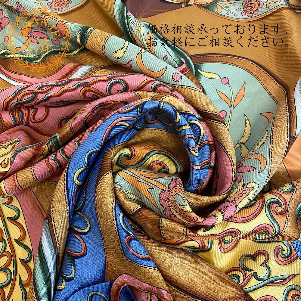 HERMES エルメス 祭典 Festival スカーフ ブラウン レディース