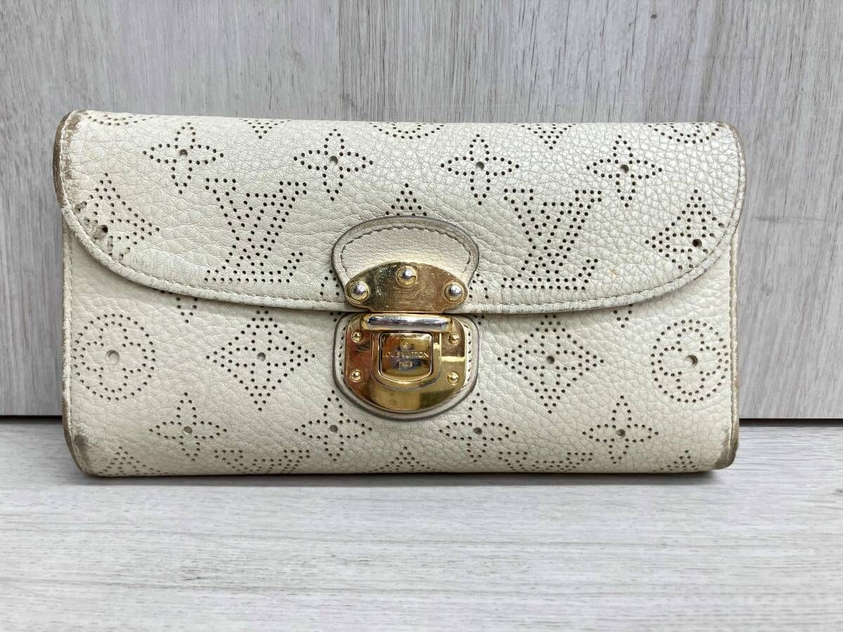 LOUIS VUITTON ルイヴィトン モノグラムマヒナ ポルトフォイユアメリア