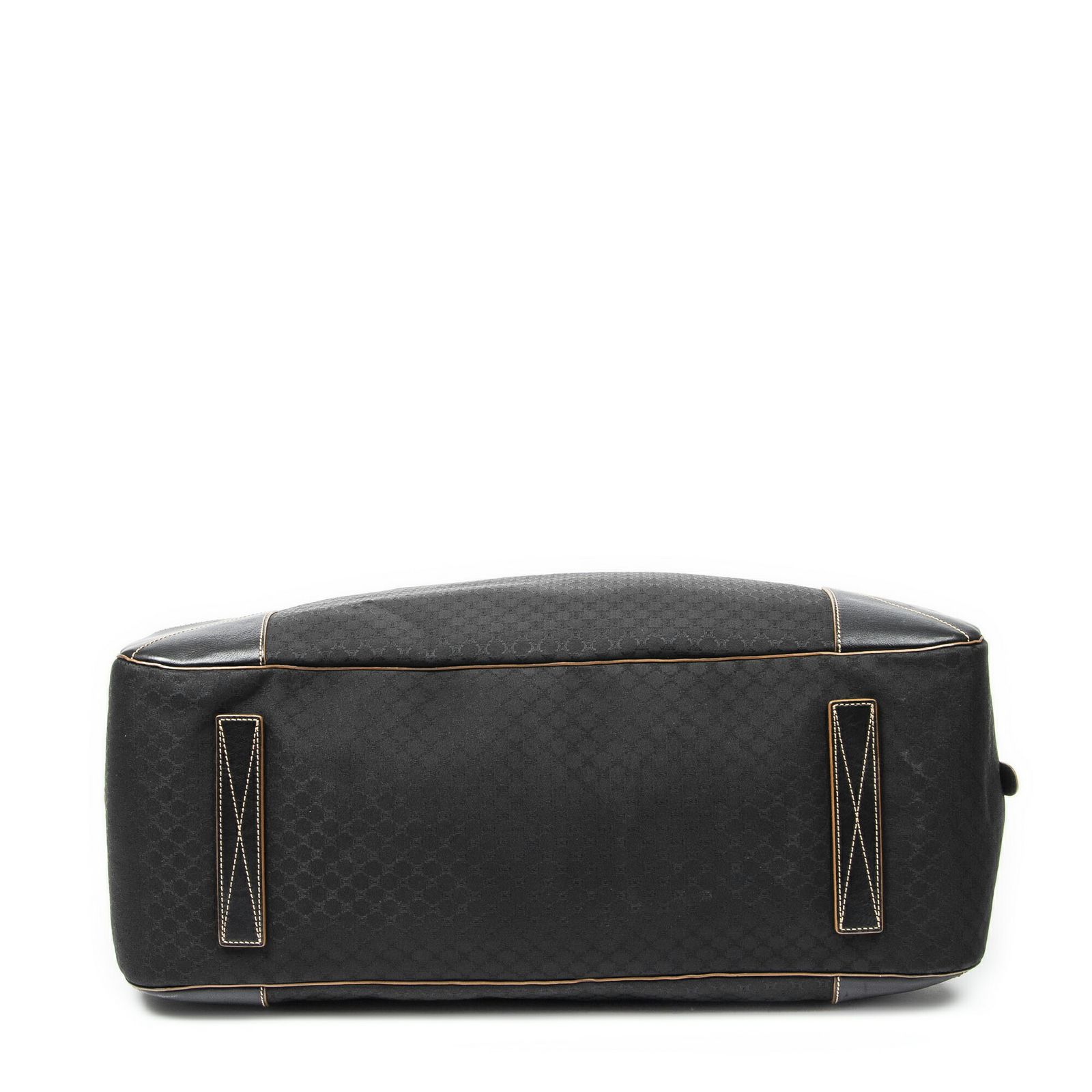 中古] CELINE セリーヌラージダッフルバッグ黒マカダムキャンバスA