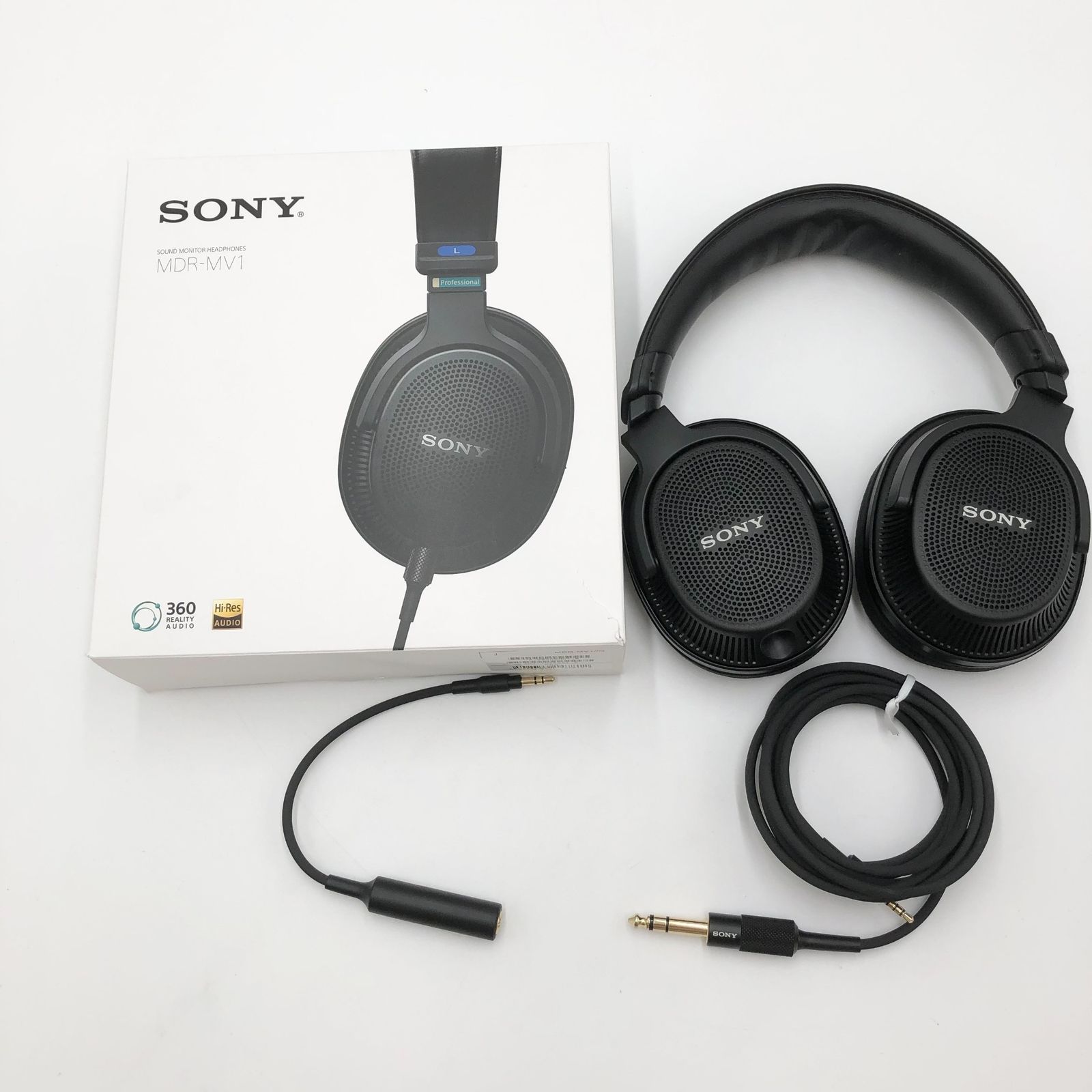 ソニー SONY モニターヘッドホン MDR MV 1 背面開放型モニターヘッドホン 立体音響 ステレオ制作に適した広い音場表現 ハイレゾ対応 超広帯域再生 Q