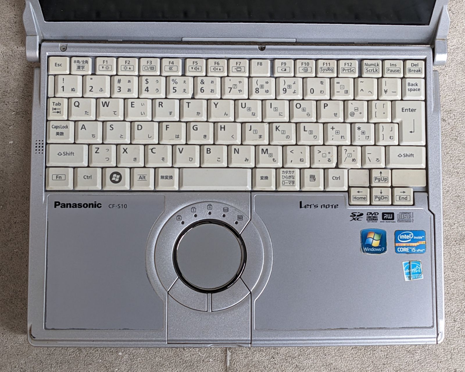 動作OK】パナソニック Let's Note CF-S10CU9DS Win10 22H2/i5-2520M