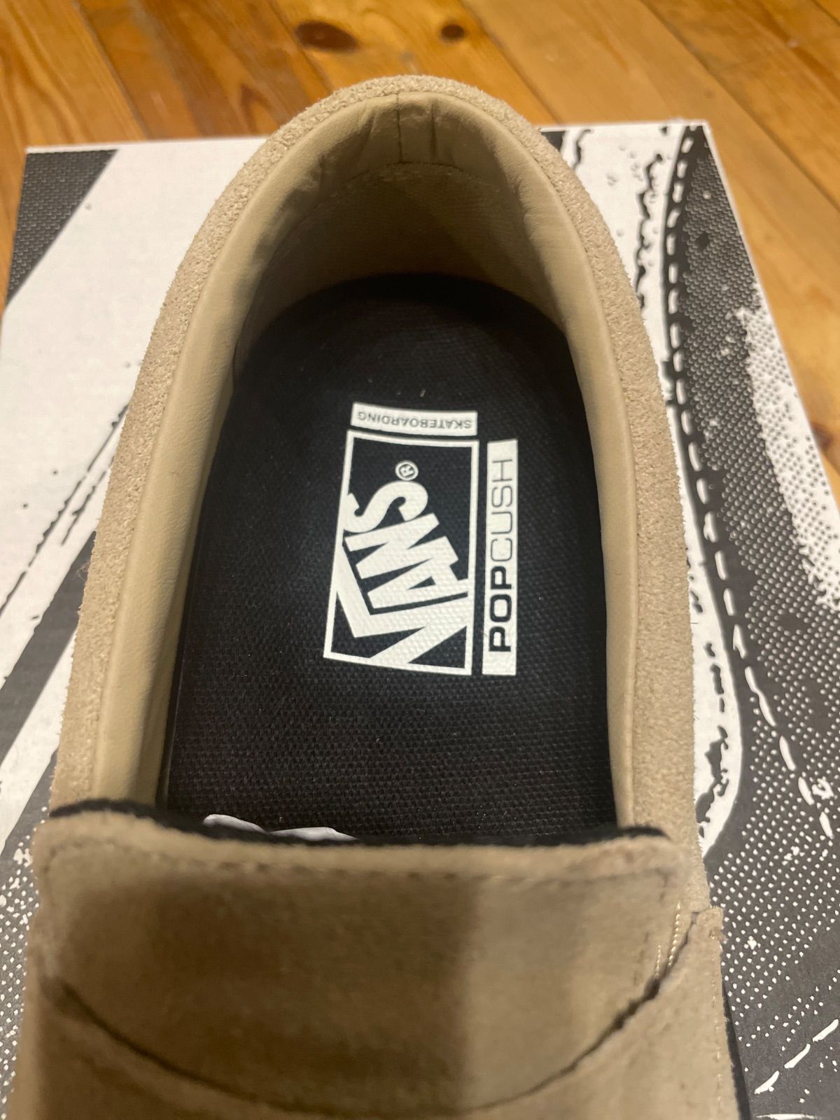 VANS SKATE LOAFER Suede Incense Black スエード ローファー ベージュ 