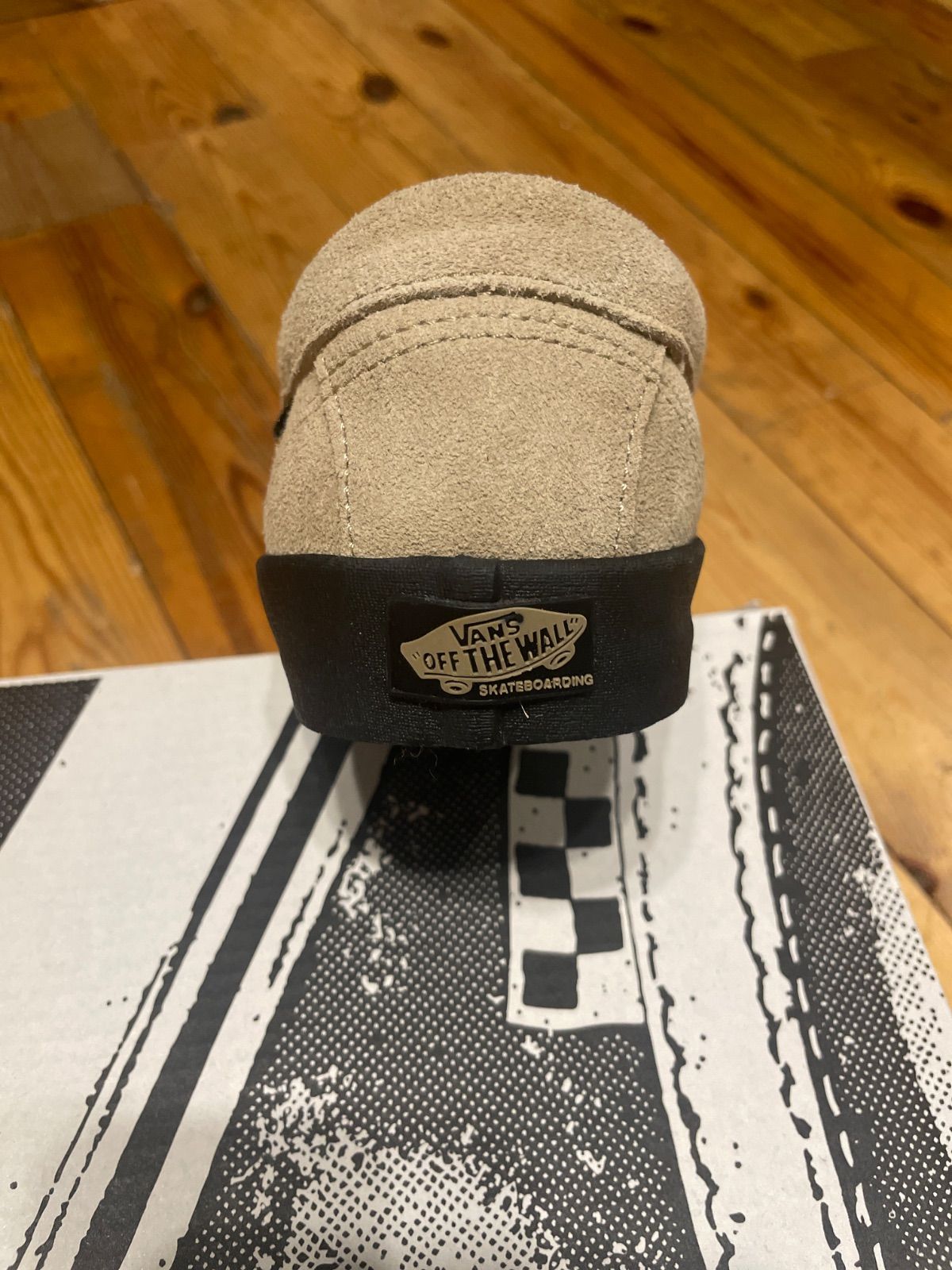 VANS SKATE LOAFER Suede Incense Black スエード ローファー ベージュ 