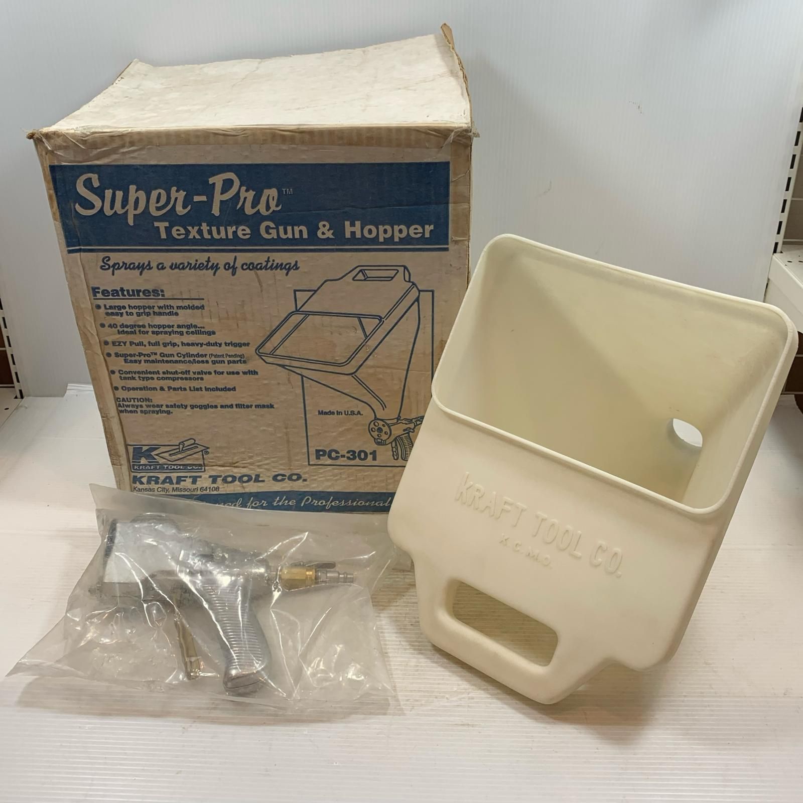 κκKRAFT TOOL 工具関連用品 テクスチャーガン＆ホッパー PC 301