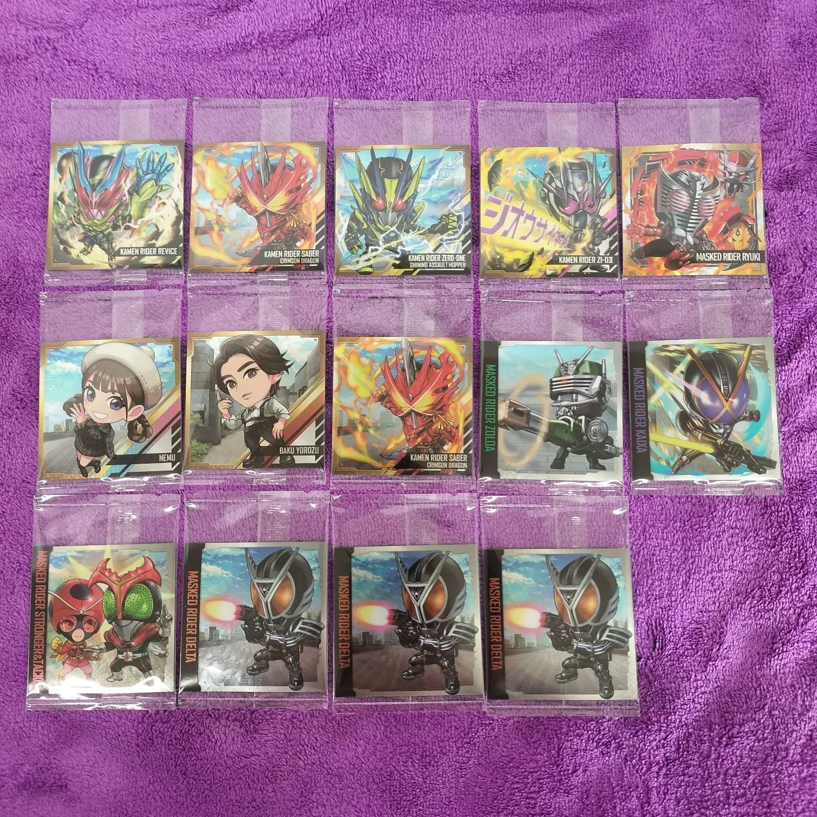 14枚セット まとめ売り 仮面ライダー 4 ウエハース シール - メルカリ
