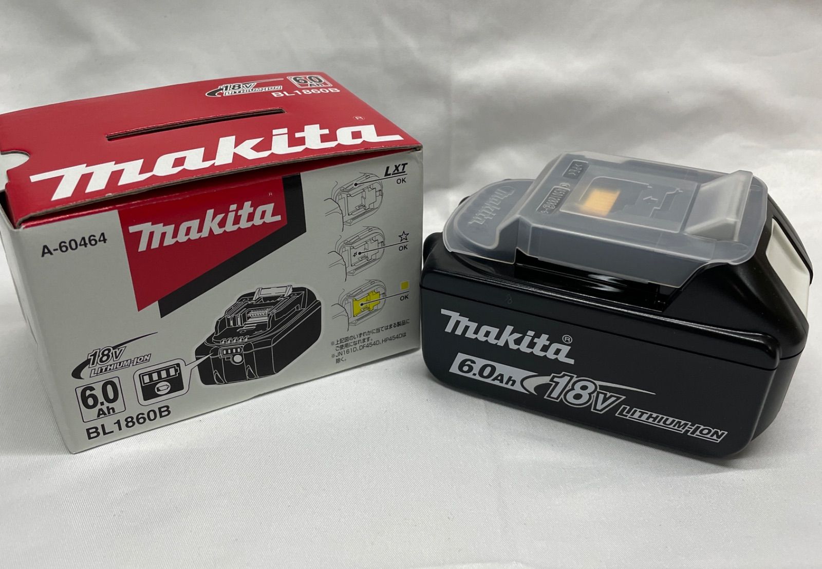 makita リチウムイオンバッテリー 18 v 6.0 Ah BL 1860 B 開封 済み バッテリー マキタ 121101