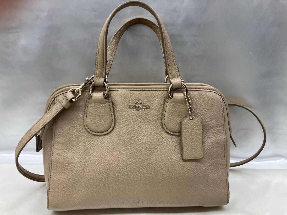 ゆう COACH】33735/2wayショルダーバッグ/ベージュ/コーチ/レディース/