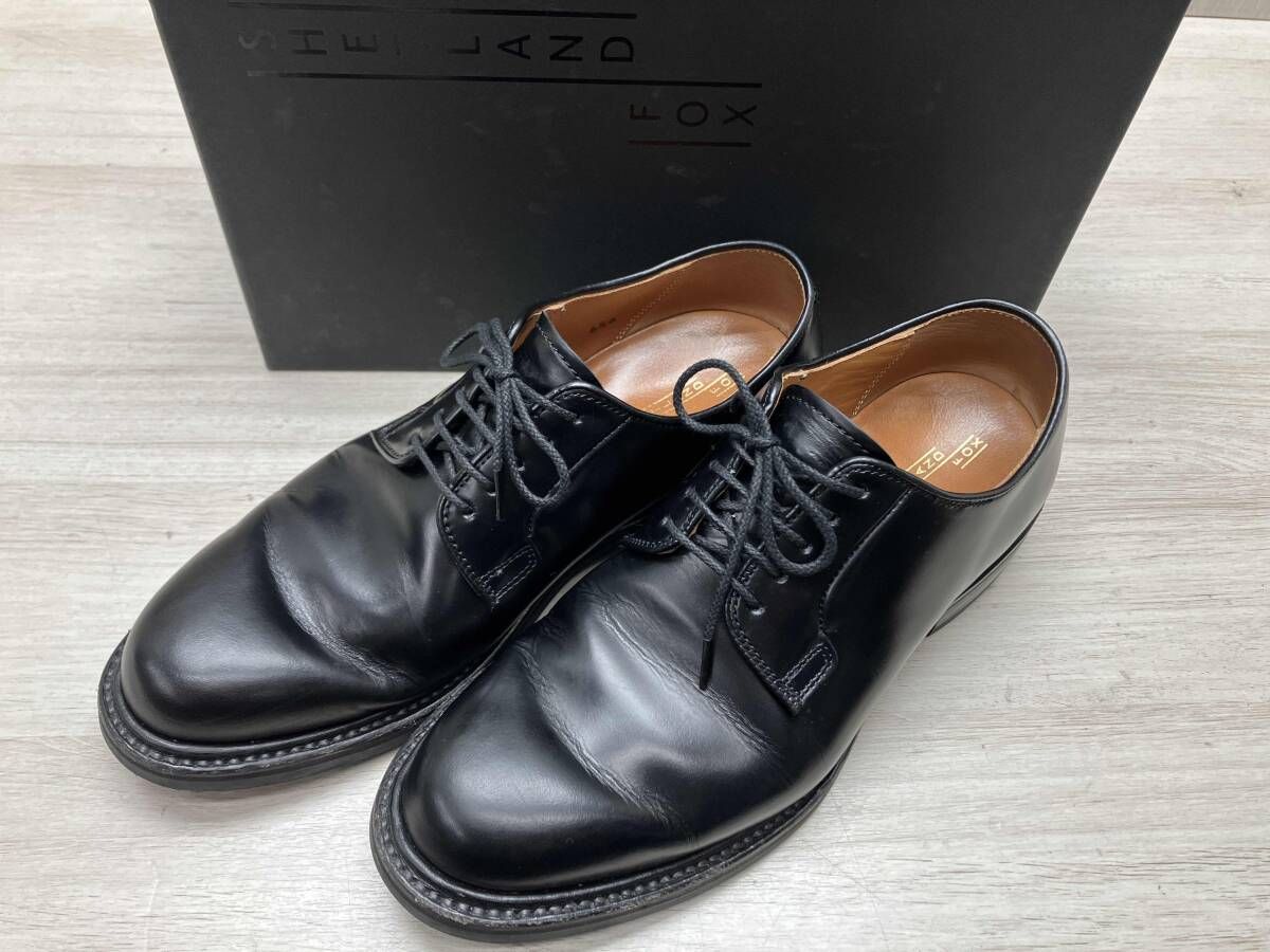 シェットランドフォックス リーガル 730 F LEADENHALL レデンホール プレーントゥ ドレスシューズ ダービーシューズ 牛革 黒