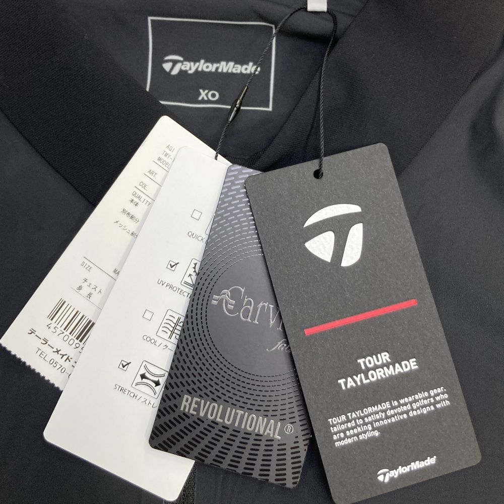 サイズ：XO TAYLOR MADE テーラーメイド ハーフジップ 半袖ポロシャツ