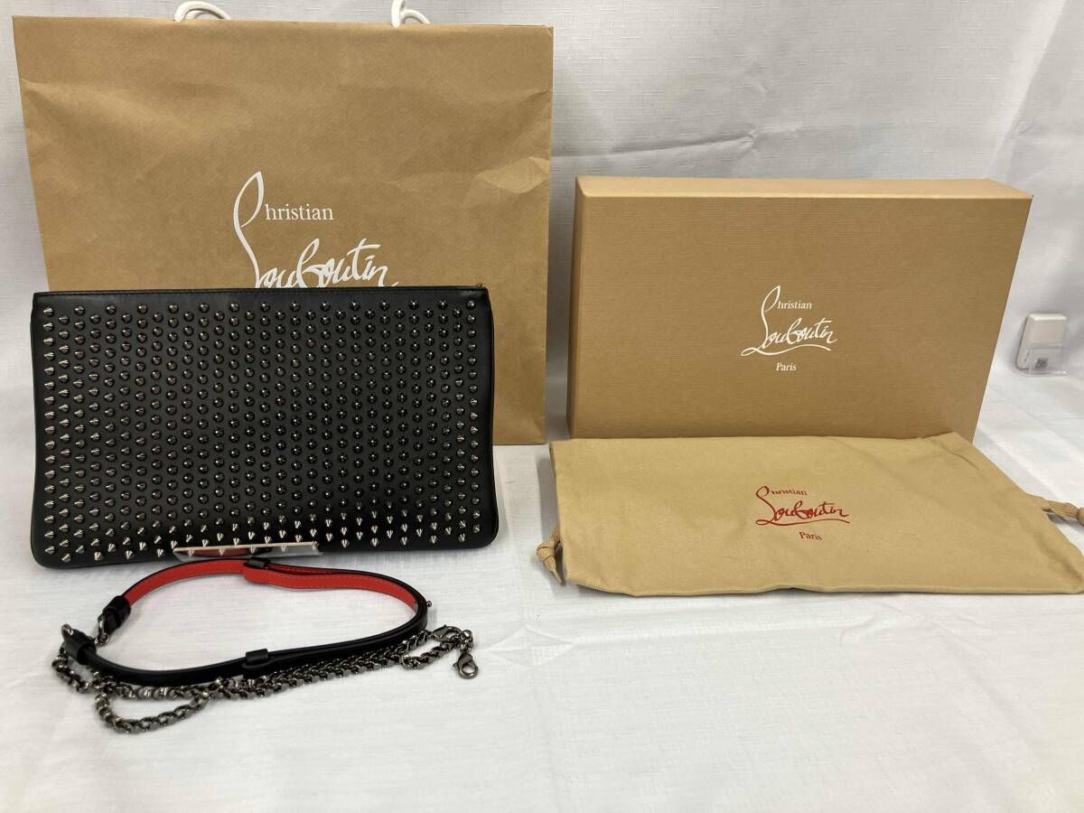 Christian Louboutinクリスチャン ルブタン|クラッチバッグ|ブラック|