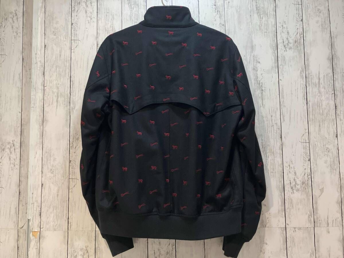 タグ付き J.PRESS ジェイプレス エンブロイダリーゴルフジャケット ジップアップブルゾン ネイビー系 M