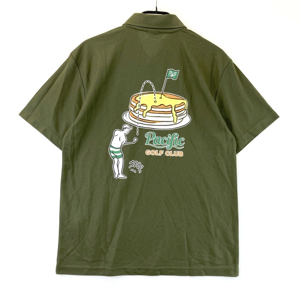 Pacific GOLF CLUB ポロシャツ Mサイズ　オリーブ　ゴルフ サイズ：M PACIFIC GOLF CLUB パシフィック ゴルフクラブ 半袖