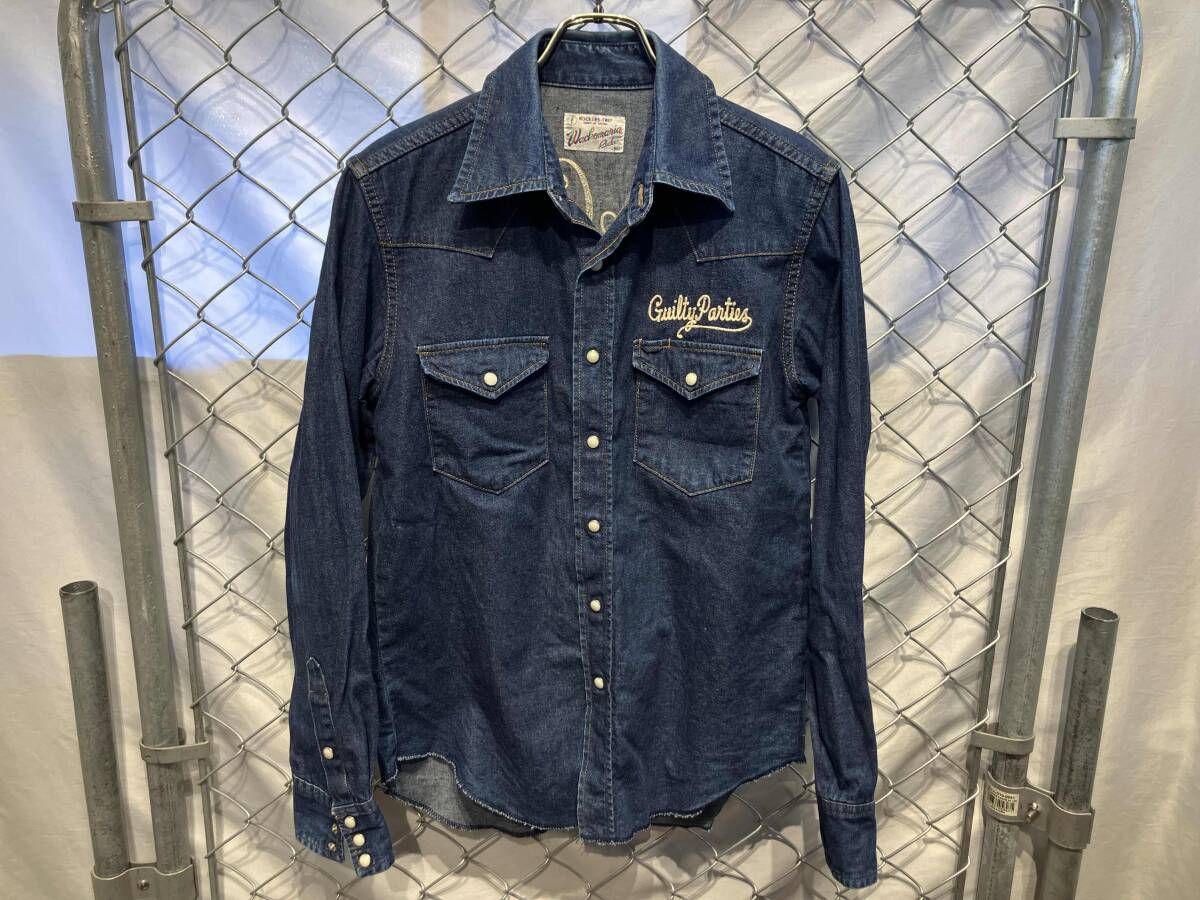 WACKO MARIA ワコマリア ウエスタンデニムシャツ ブルー サイズM