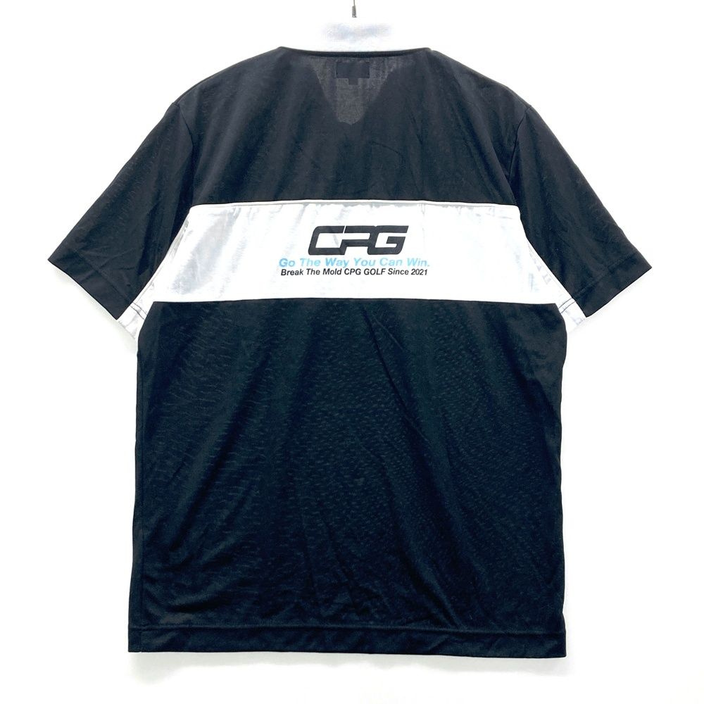 CPG GOLF ブラックポロシャツ サイズ2 サイズ：2 CPG GOLF シーピージーゴルフ 半袖ポロシャツ ブラック系