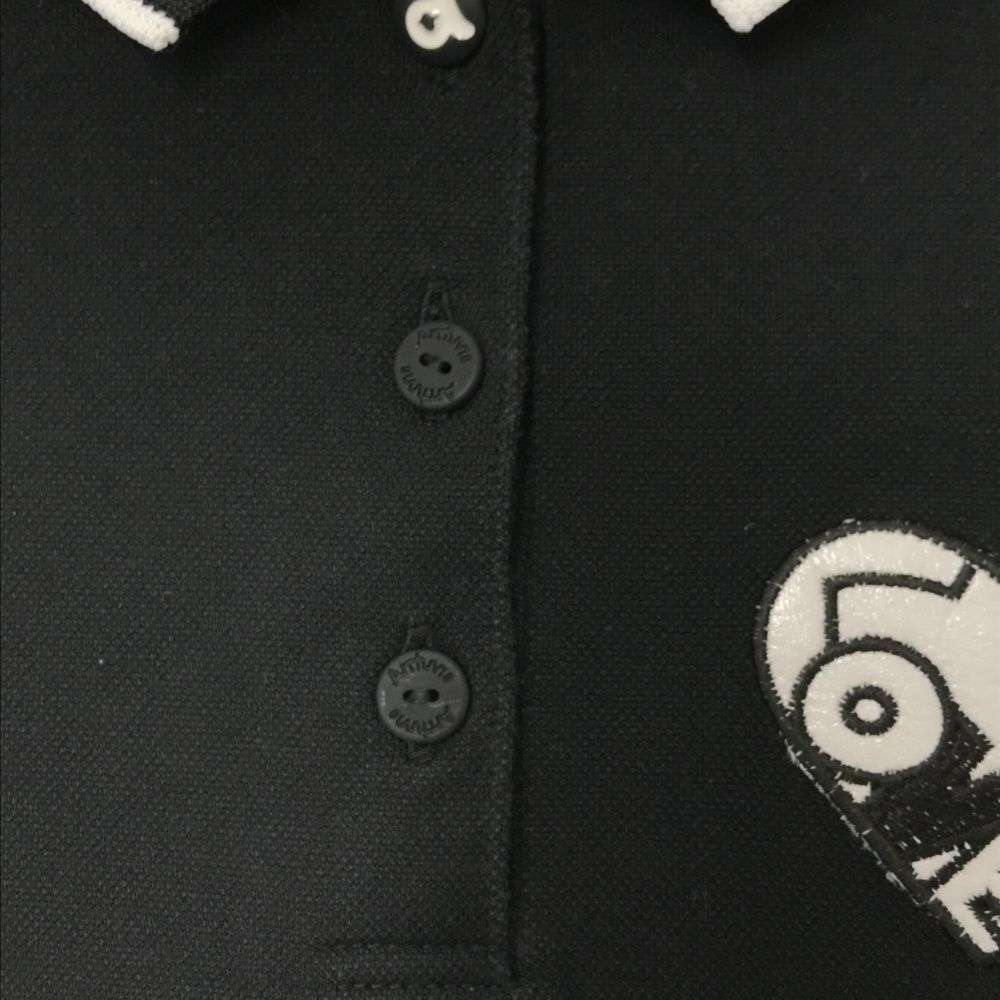 サイズ：36 ARCHIVIO アルチビオ A559329 袖ロゴ 半袖ポロシャツ