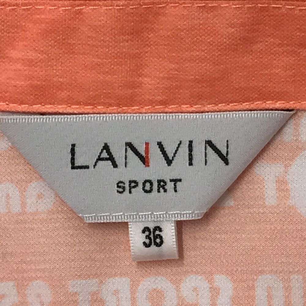 サイズ：36 LANVIN SPORT ランバン スポール ハーフジップ半袖