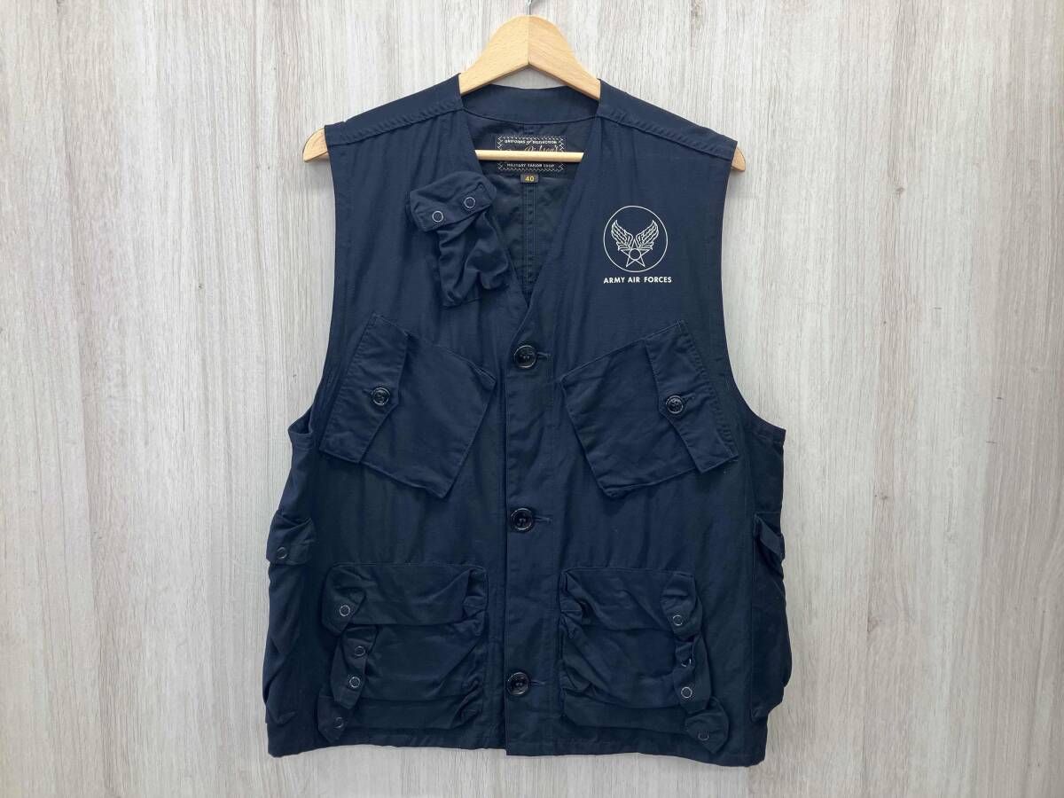 ネイビー BUZZ RICKSON’S バズリクソンズ TYPE C-1ベスト シベリアン BR 15326 ARMY AIR FORCES 東洋エンタープライズ