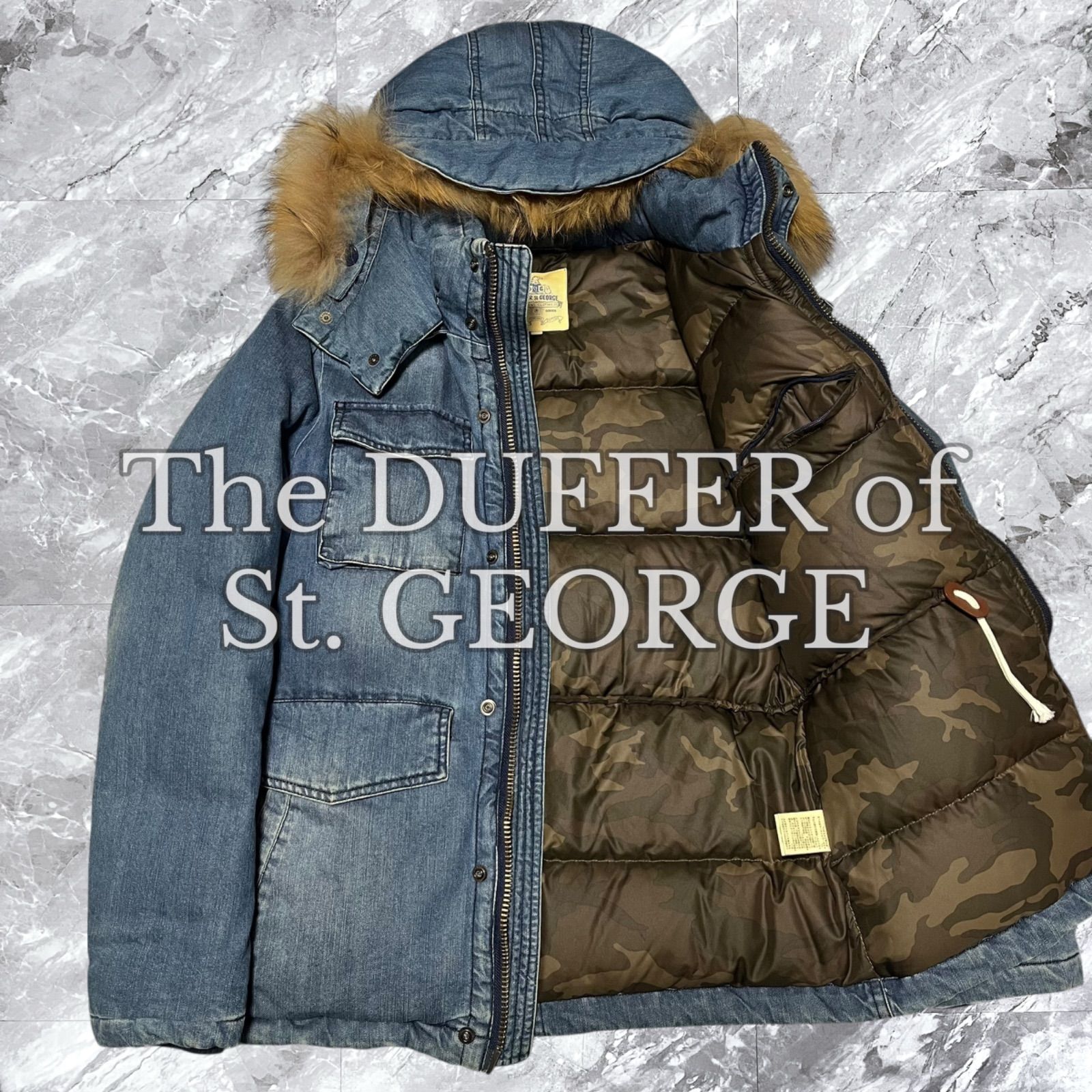 DUFFER St. George ダウンジャケット S デニムブルー 【公式通販】