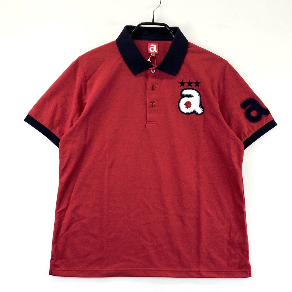 サイズ 48 アルチビオ 半袖ポロシャツ レッド系 ゴルフウェア メンズ ストスト