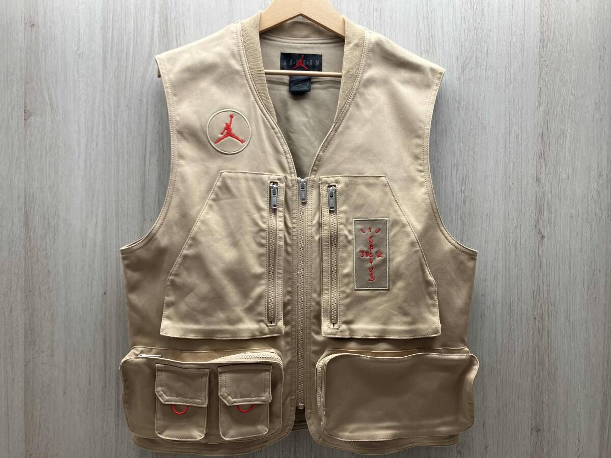 NIKE JORDAN ナイキ ジョーダン CACTUS JACK カクタス ジャック Travis Scott トラヴィス スコット CW 3170 201 ユーティリティベスト 綿