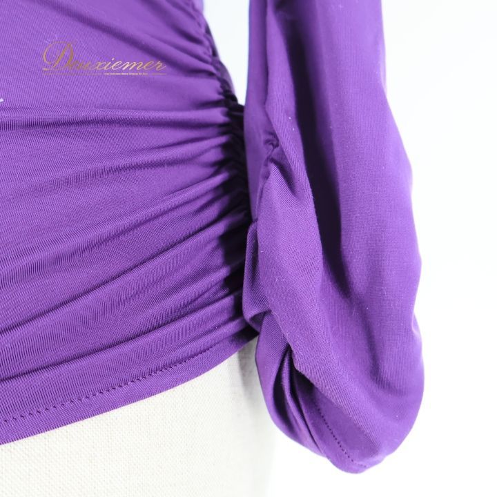 社交ダンス 衣装 トップス ブラウス パープル系 チャコットロイヤル