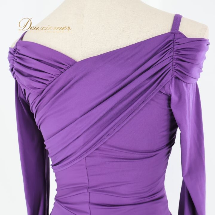 チャコット　ダンス衣装 社交ダンス 衣装 トップス ブラウス パープル系 チャコットロイヤル