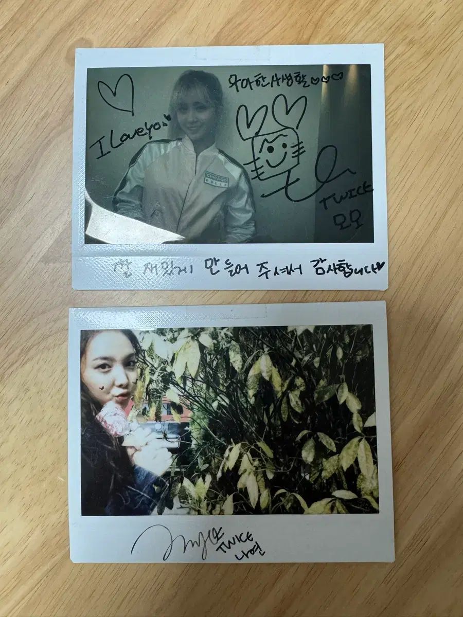 TWICE トゥワイス ナヨン NAYEON モモ サイン チェキ ポラロイド