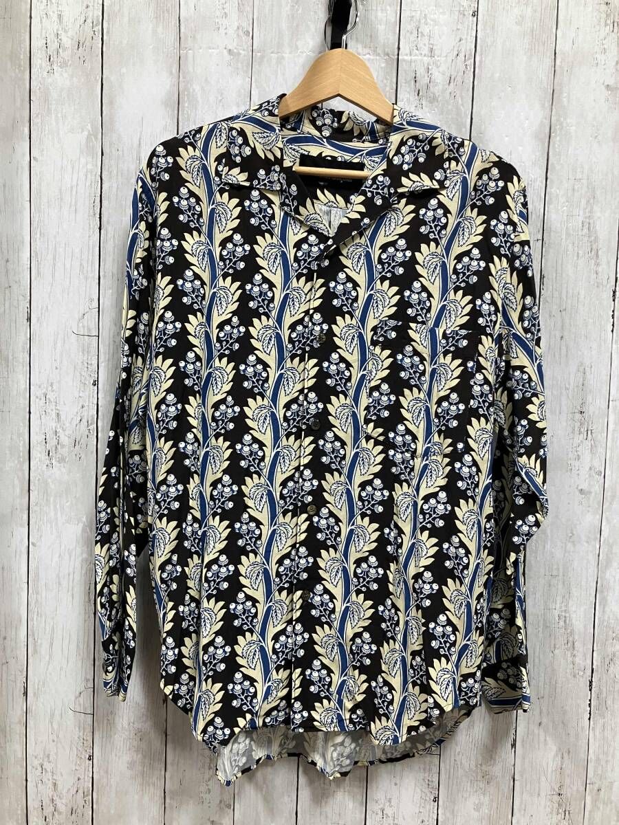 TRICOT COMMEdes GARCONS|長袖シャツ ブラウス|93 ss アロハシャツ|TB-110220|AD 1992 レーヨン|花柄 トリココムデギャルソン