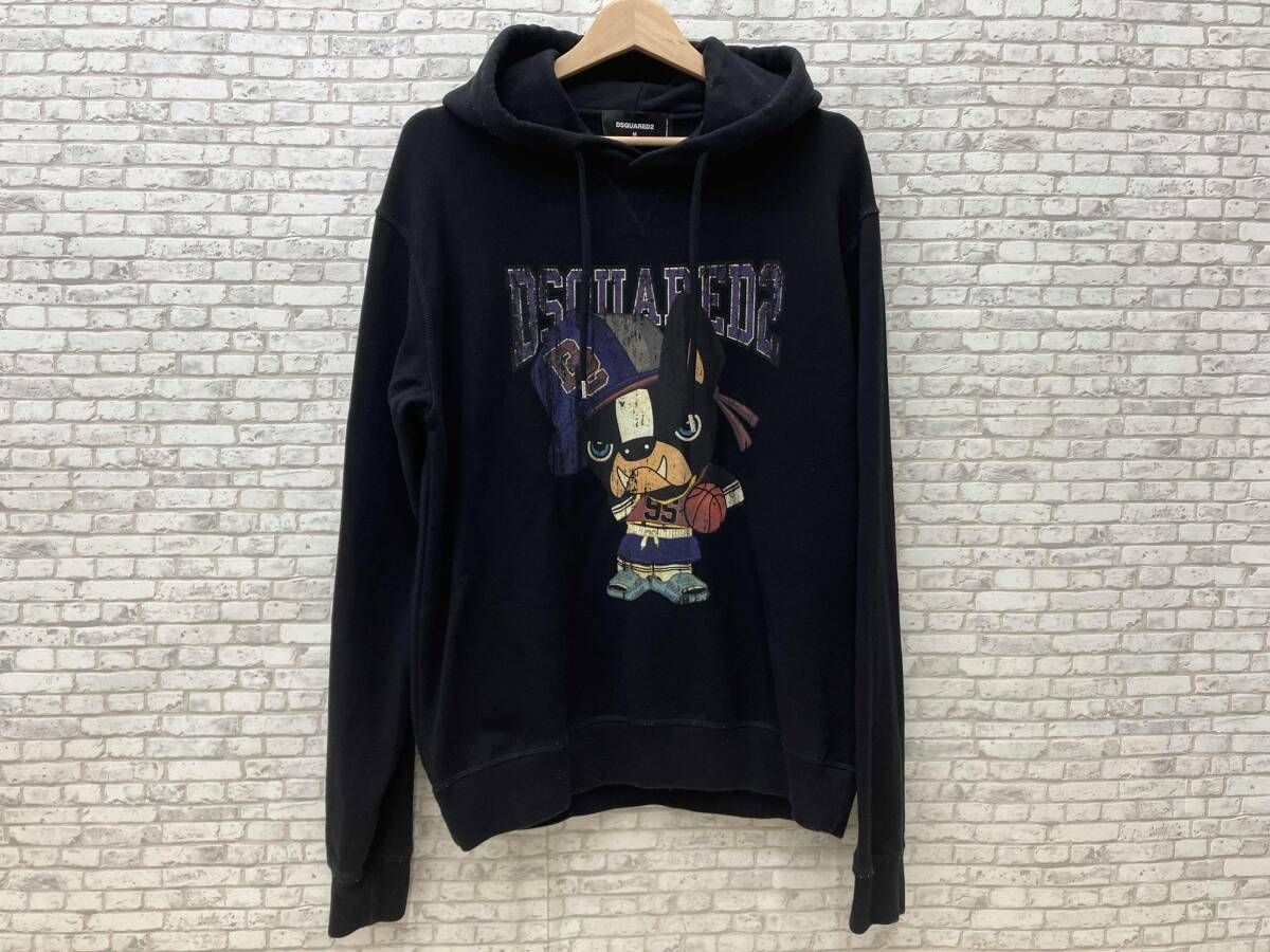 ディースクエアード COOL FIT HOODIE S 25551 メンズ パーカー サイズM ブラック