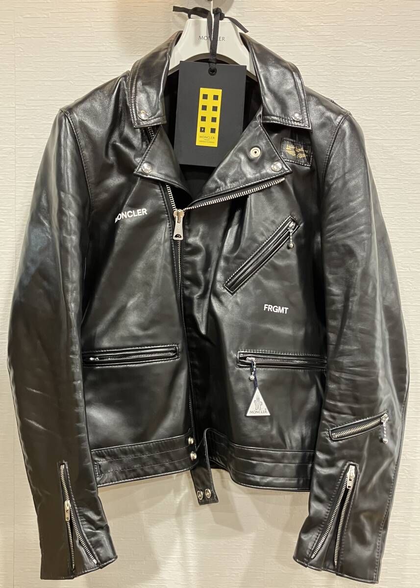 専用です☆再出品 モンクレール ライダースジャケット ジャンパー　ダブルジップ ダブルライダース ブラック MONCLER モンクレール GENIUS 7 FRAGMENT
