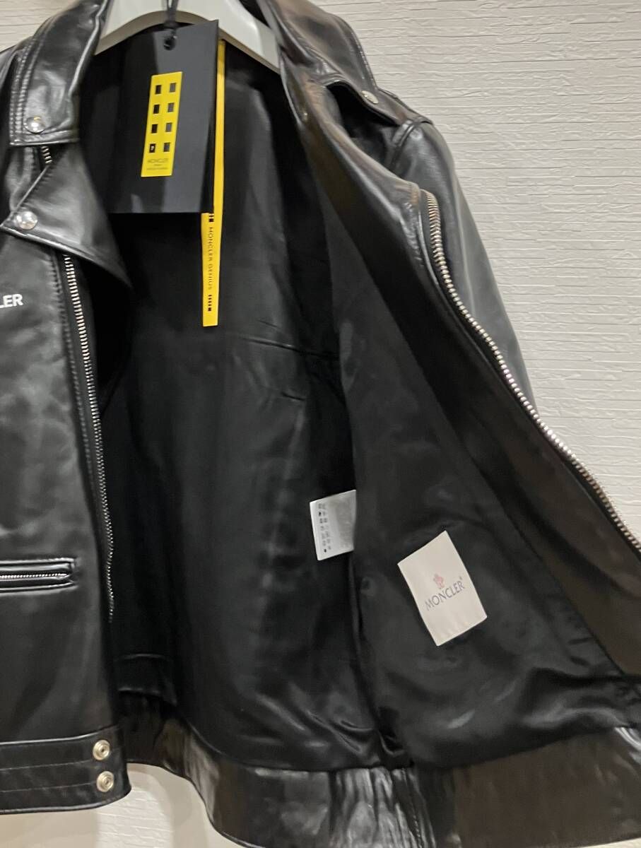 ダブルライダース ブラック MONCLER モンクレール GENIUS 7 FRAGMENT