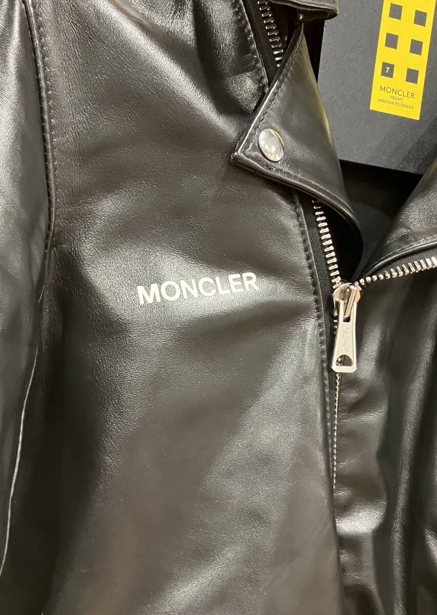 ダブルライダース ブラック MONCLER モンクレール GENIUS 7 FRAGMENT
