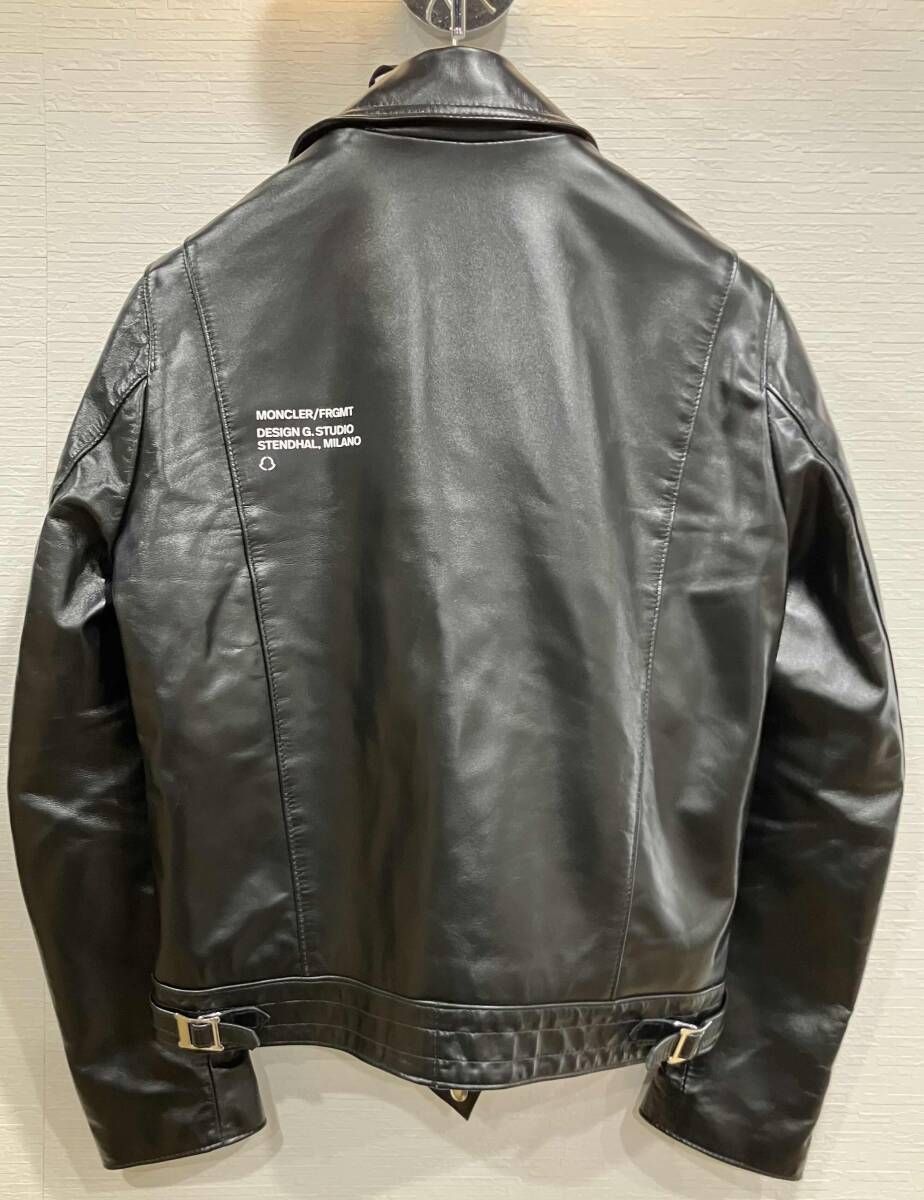 専用です☆再出品 モンクレール ライダースジャケット ジャンパー　ダブルジップ ダブルライダース ブラック MONCLER モンクレール GENIUS 7 FRAGMENT