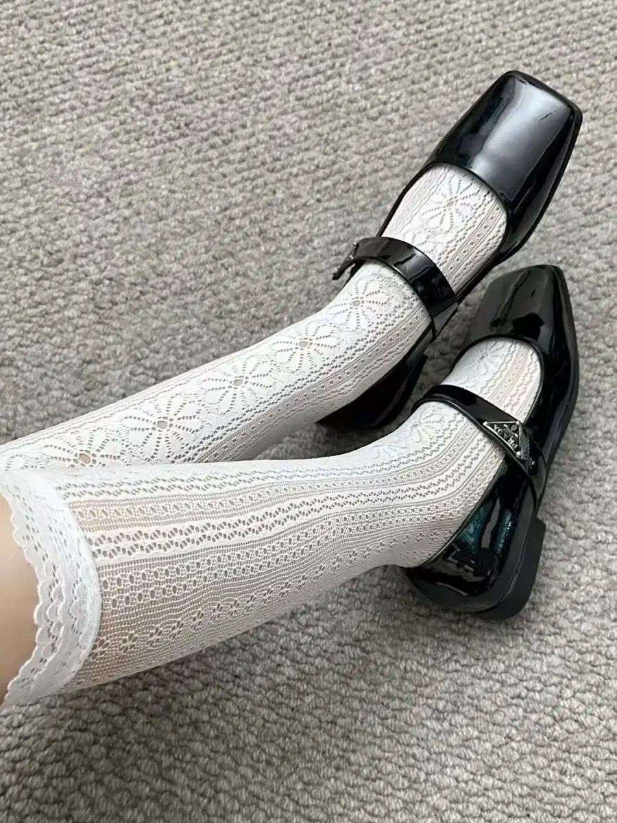 レースハイソックス 2 COLOR ストッキング