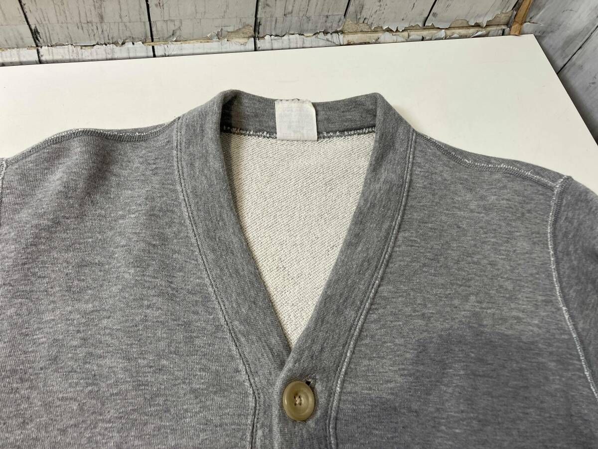 LOOPWHEELER M グレー カーディガン スウェット コットン100% LOOPWHEELER M グレー カーディガン スウェット コットン100%