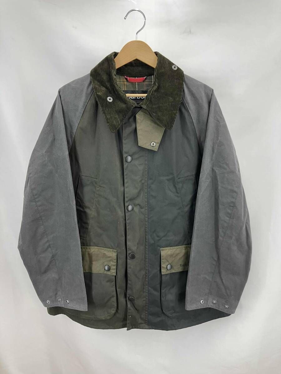 Barbour バブアー ジャケット Bedale Waxed Jacket パッチワーク MWX 2500 サイズ38 カーキ系 通年