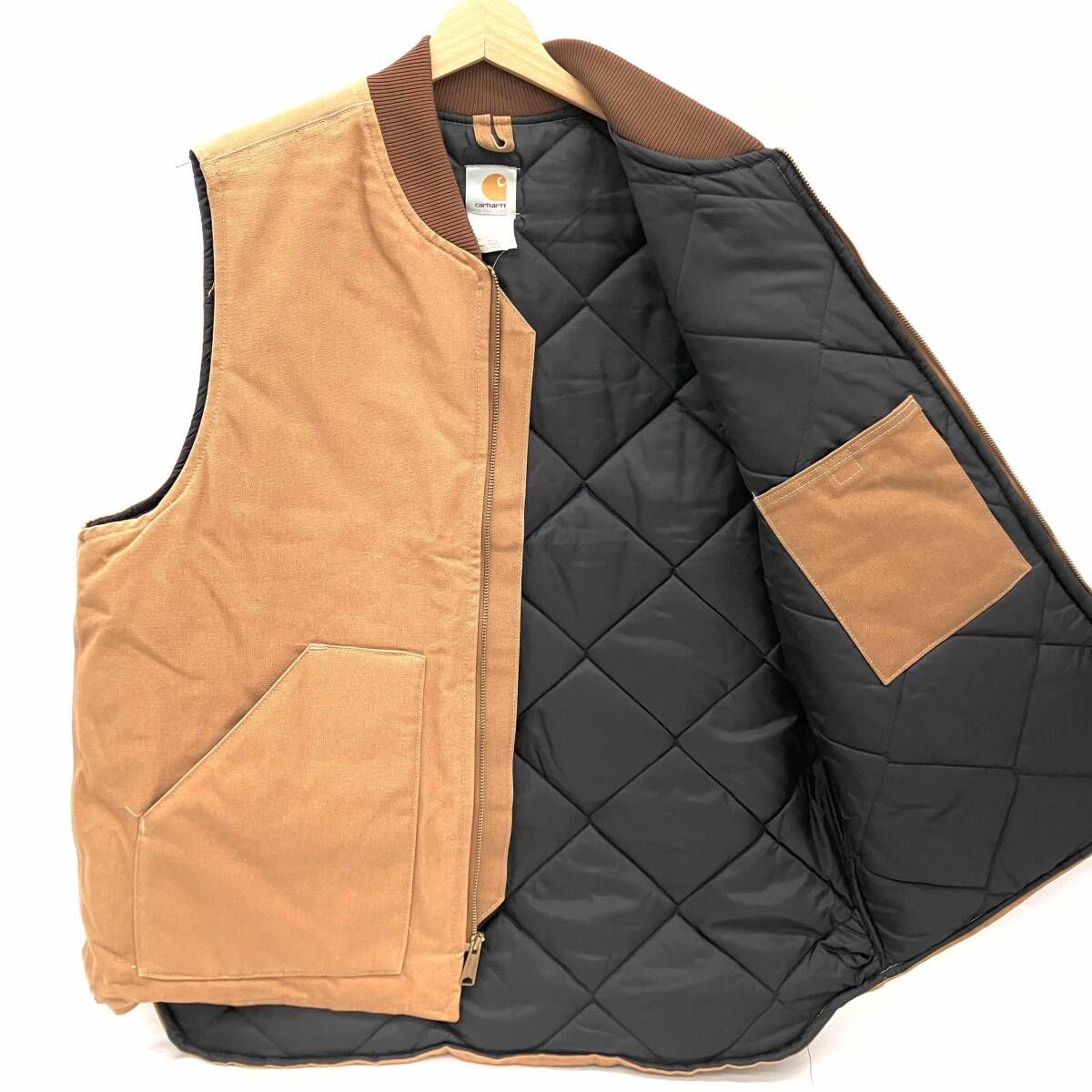 Carhartt カーハート Duck Vest ベスト ブラウン サイズXL