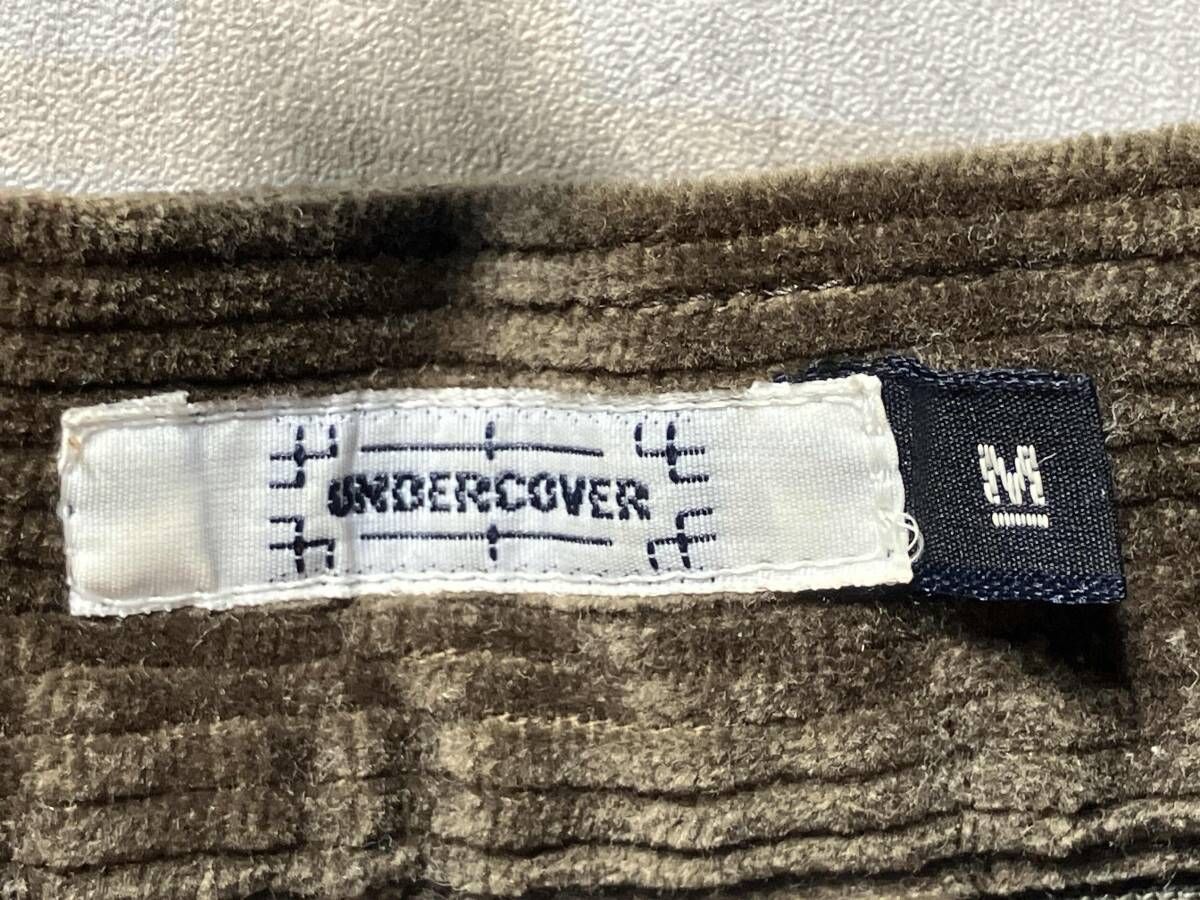 01AW UNDERCOVER フラワーパッチコーデュロイパンツ カーキ サイズM
