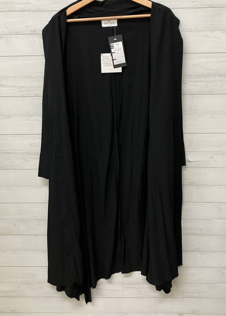 美品✨MOYURU 萌　モユルアシメ変形シャツワンピース 黒 F ゆったり 萌 MOYURU レディースファッション｜ファッション おすすめ人気商品